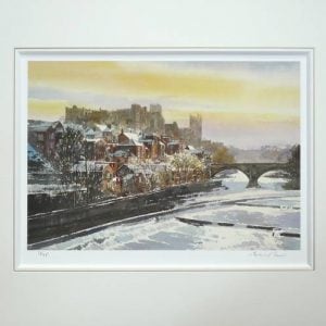 Durham in the Snow Mounted Print.jpeg