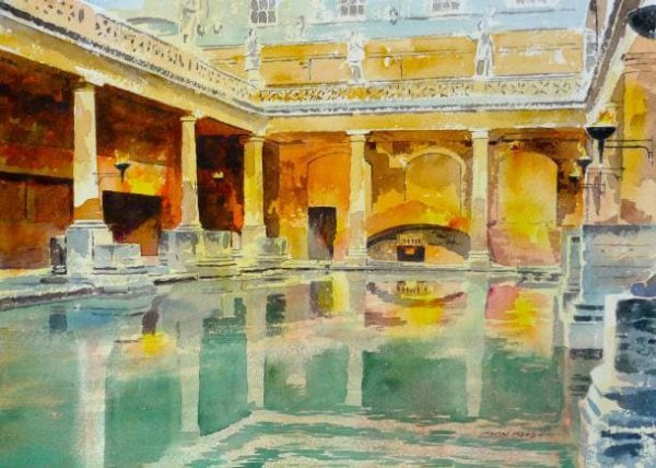 Roman Baths Painting