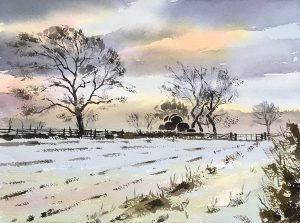 Winter Trees paintings