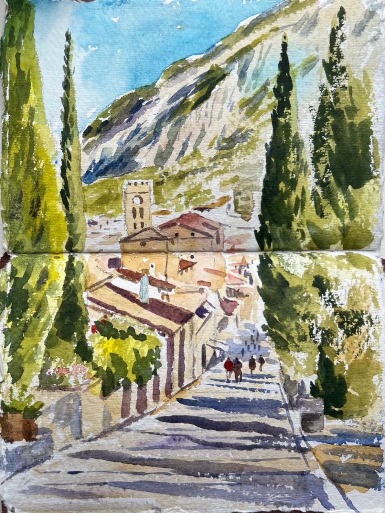 Pollenca from the steps