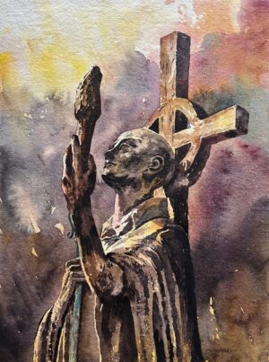 St Aidan Statue